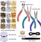 Jewelry Repair & Making Kit – Pliers, Beading Wire, Necklace Cord & 450+ Accessories for DIY Jewelry and Beading